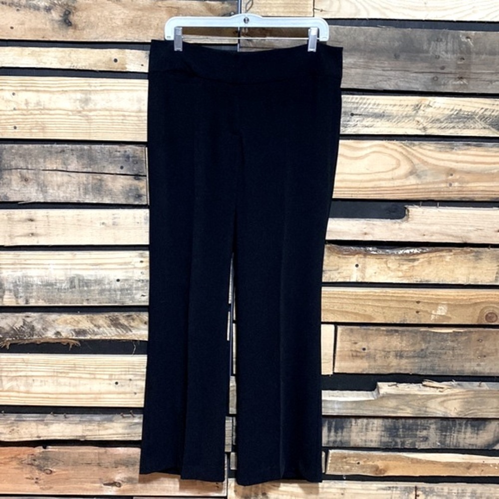 Eileen Fisher Black Wide Leg Trousers Size 10